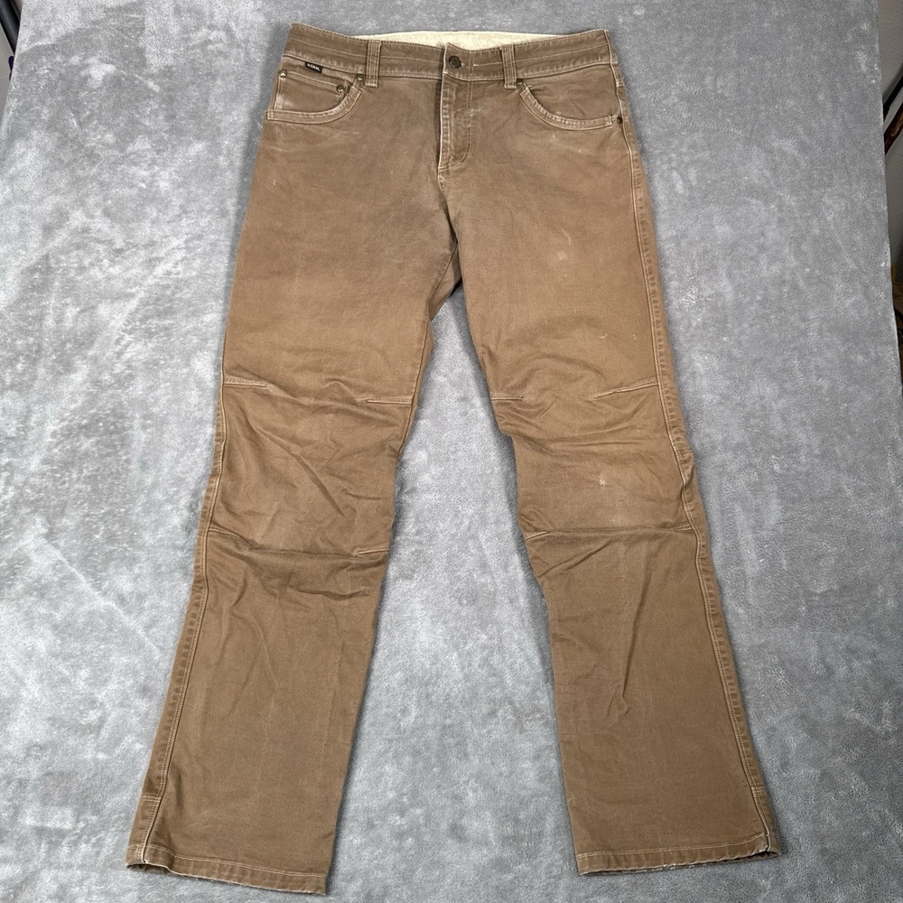 Kuhl Rydr Pants Men's 33x32 Brown Vintage Patina Dye Stretch 5016 Workwear